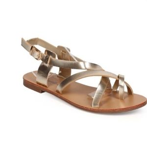 Metallic sandal